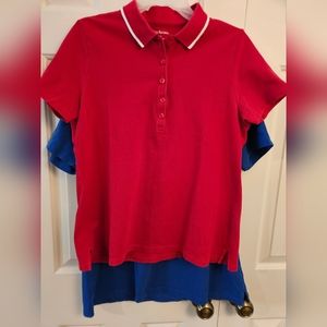 Bundle of 2 women's polo shirts